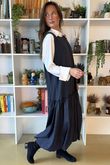Paloma Pouf Layering Dress Navy